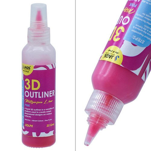 Gift To Love | Jags 3D Outliners Multi Surface 25GM Pink | Code : J3DLPK