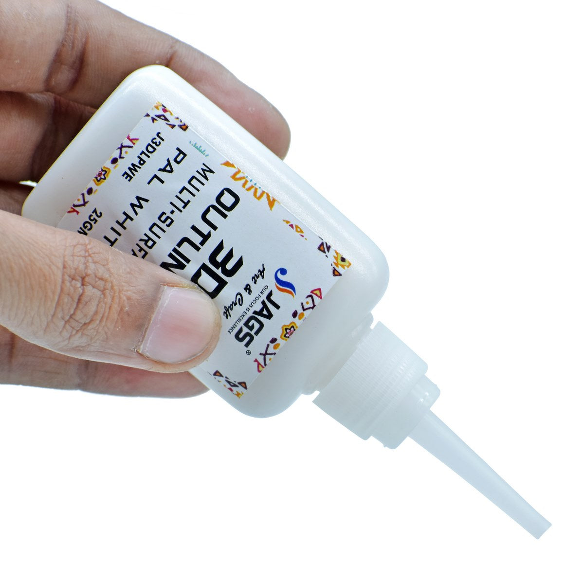 Gift To Love | 3D Outliners Multi Surface | Color : White | Pcs : 25 Gm | Code : J3DLPWE