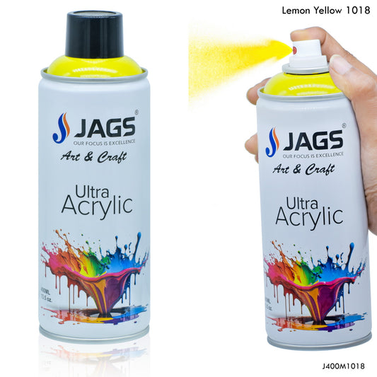 Gift To Love | Spray Ultra Acrylic | Color : Lemon Yellow | Size : 400 Ml | Code : J400M1018