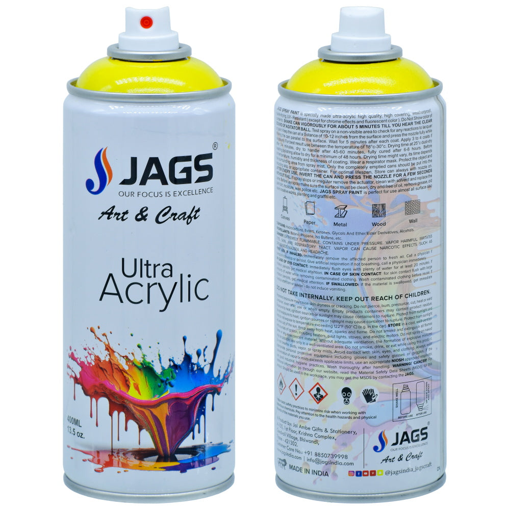 Gift To Love | Spray Ultra Acrylic | Color : Lemon Yellow | Size : 400 Ml | Code : J400M1018
