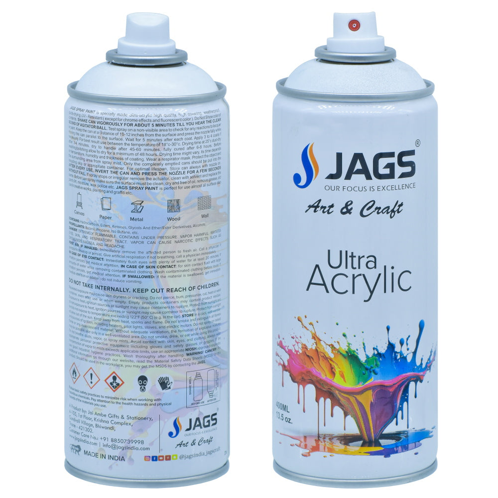Gift To Love | Spray Ultra Acrylic | Color : White Matt | Size : 400 Ml | Code : J400M106