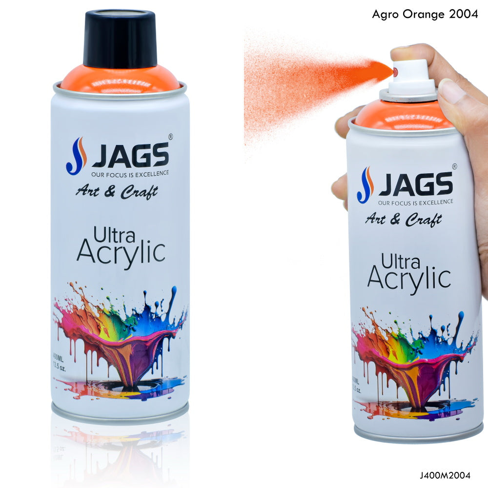 Gift To Love | Spray Ultra Acrylic | Color : Agro Orange | Size : 400 Ml | Code : J400M2004