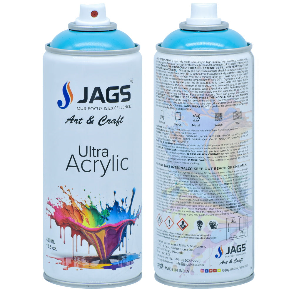 Gift To Love | Spray Ultra Acrylic | Color : Turqoise Blue | Size : 400 Ml | Code : J400M5018