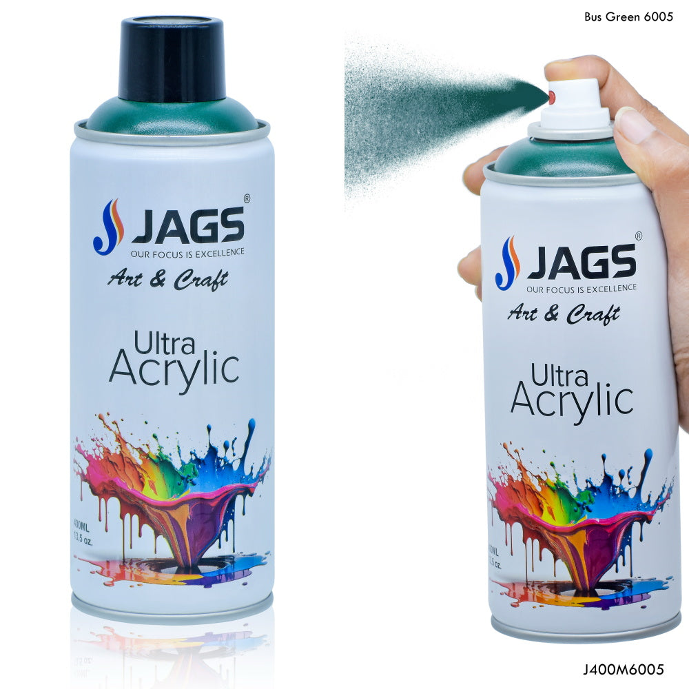 Gift To Love | Spray Ultra Acrylic | Color : Bus Green | Size : 400 Ml | Code : J400M6005