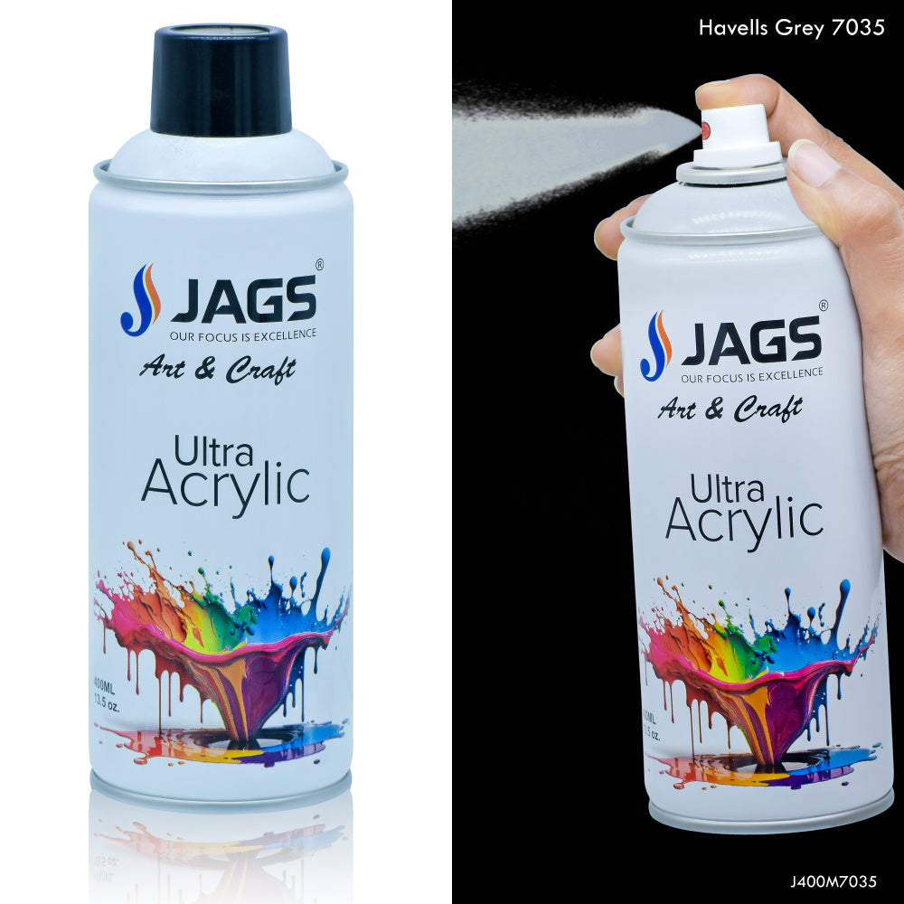 Gift To Love | Spray Ultra Acrylic | Color : Havells Grey | Size : 400 Ml | Code : J400M7035