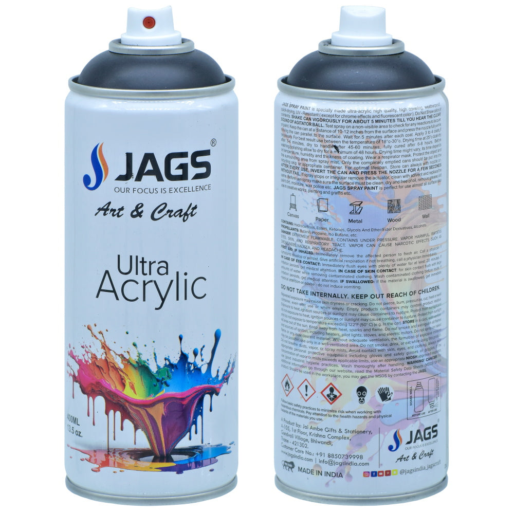Gift To Love | Spray Ultra Acrylic | Color : Black Matt | Size : 400 Ml | Code : J400M703