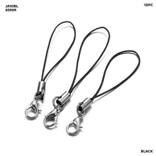 Gift To Love | Claps Thread | Color : Black | Size : 65 Mm | Pcs : 10 Pcs | Code : JA10BL