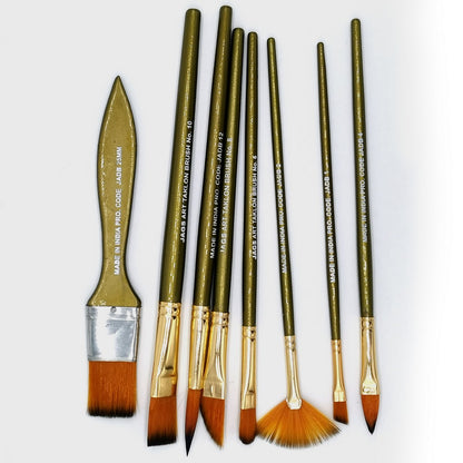 Gift To Love | Artist Brushes Synthetic Hair | Pcs : 8 Pcs Set | Code : JABS8P