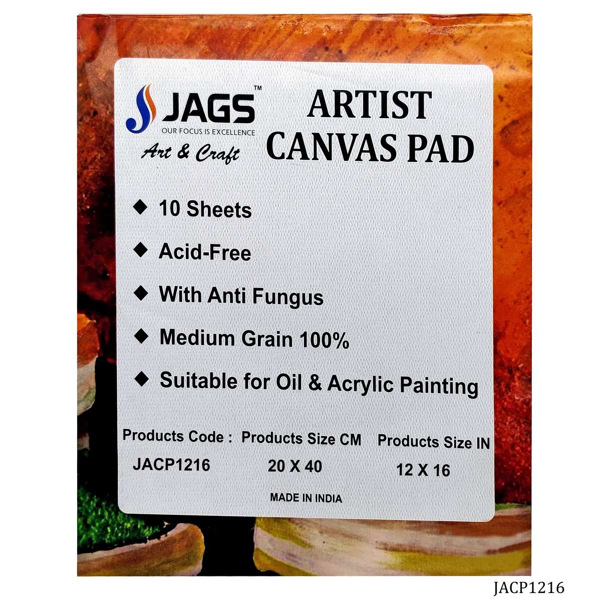 Gift To Love | Artist Canvas Pad | Size : 12 X 16 Inch | Code : JACP1216