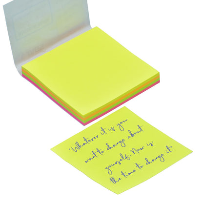 Gift To Love | Sticky Note Pad Neon Multi Colour | Pcs : 100 Sheets | Code : JAGS-303M