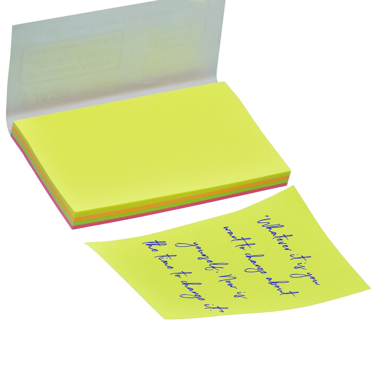 Gift To Love | Sticky Note Pad Neon Multi Colour | Pcs : 100 Sheets | Code : JAGS-503M