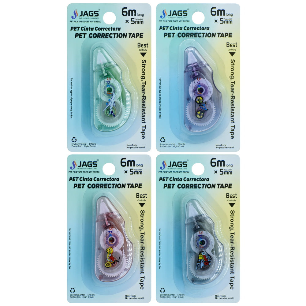 Gift To Love | Correction Tape | Size : 6 Mtr Long X 5 Mm Width | Code : JAGS68CC