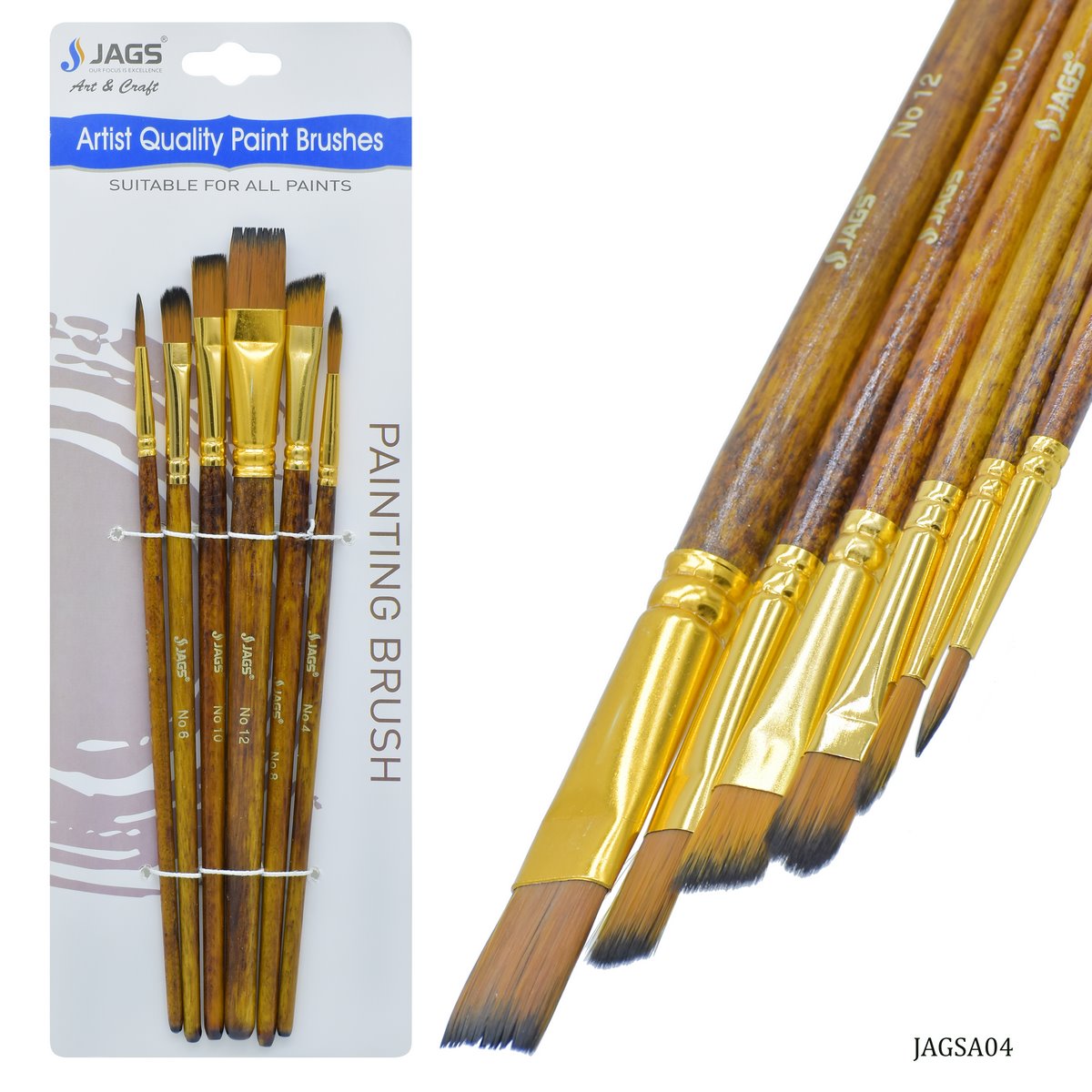 Gift To Love | Painting Brush | Pcs : Set Of 6 Pcs | Code : JAGSA04