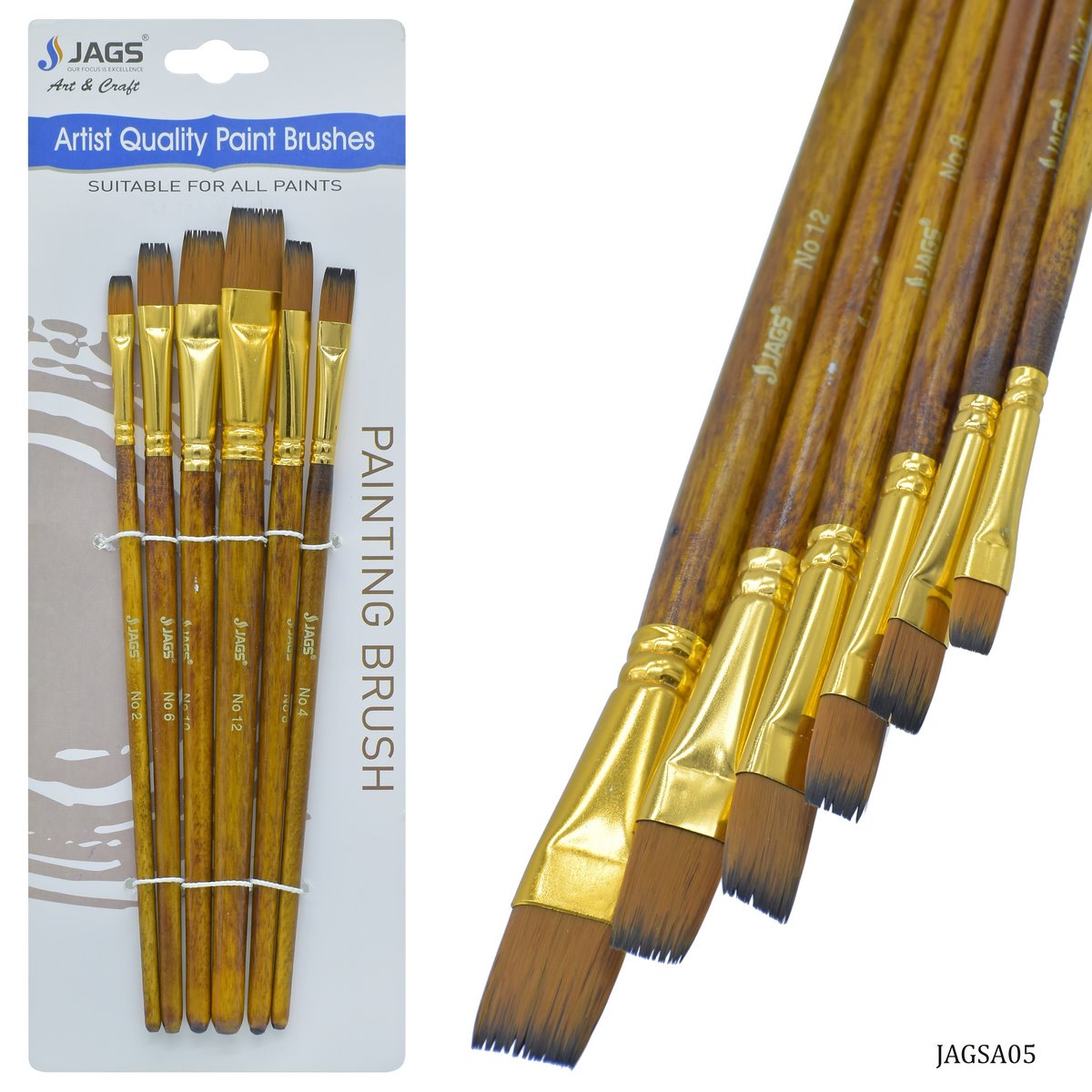 Gift To Love | Painting Brush | Pcs : Set Of 6 Pcs | Code : JAGSA05