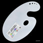 Gift To Love | Acrylic Palette Oval | Color : White | Size : 15 X 9 Big | Code : JAGSAPW9
