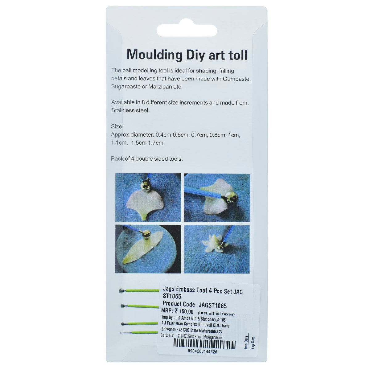 Gift To Love | Emboss Tool | Pcs : 4 Pcs Set | Code : JAGST1065