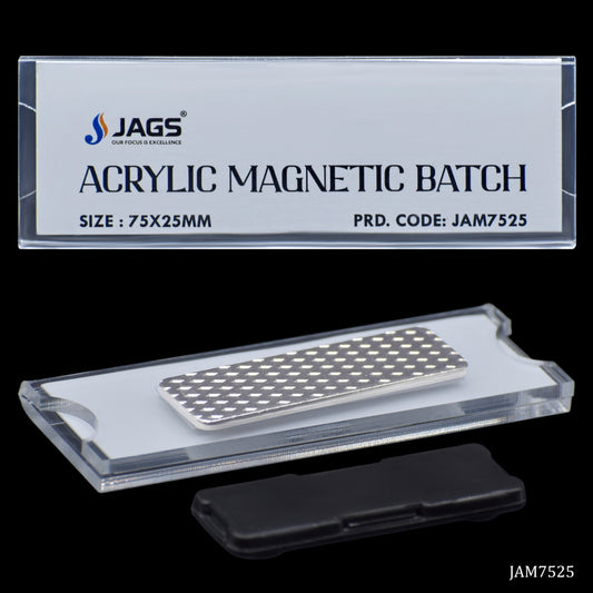 Gift To Love | Acrylic Magnetic Batch | Size : 75 X 25 Mm | Code : JAM7525