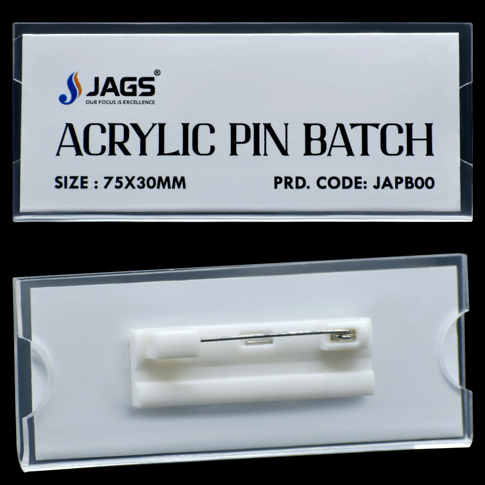 Gift To Love | Acrylic Pin Batch | Size : 75 X 30 Mm | Code : JAPB00