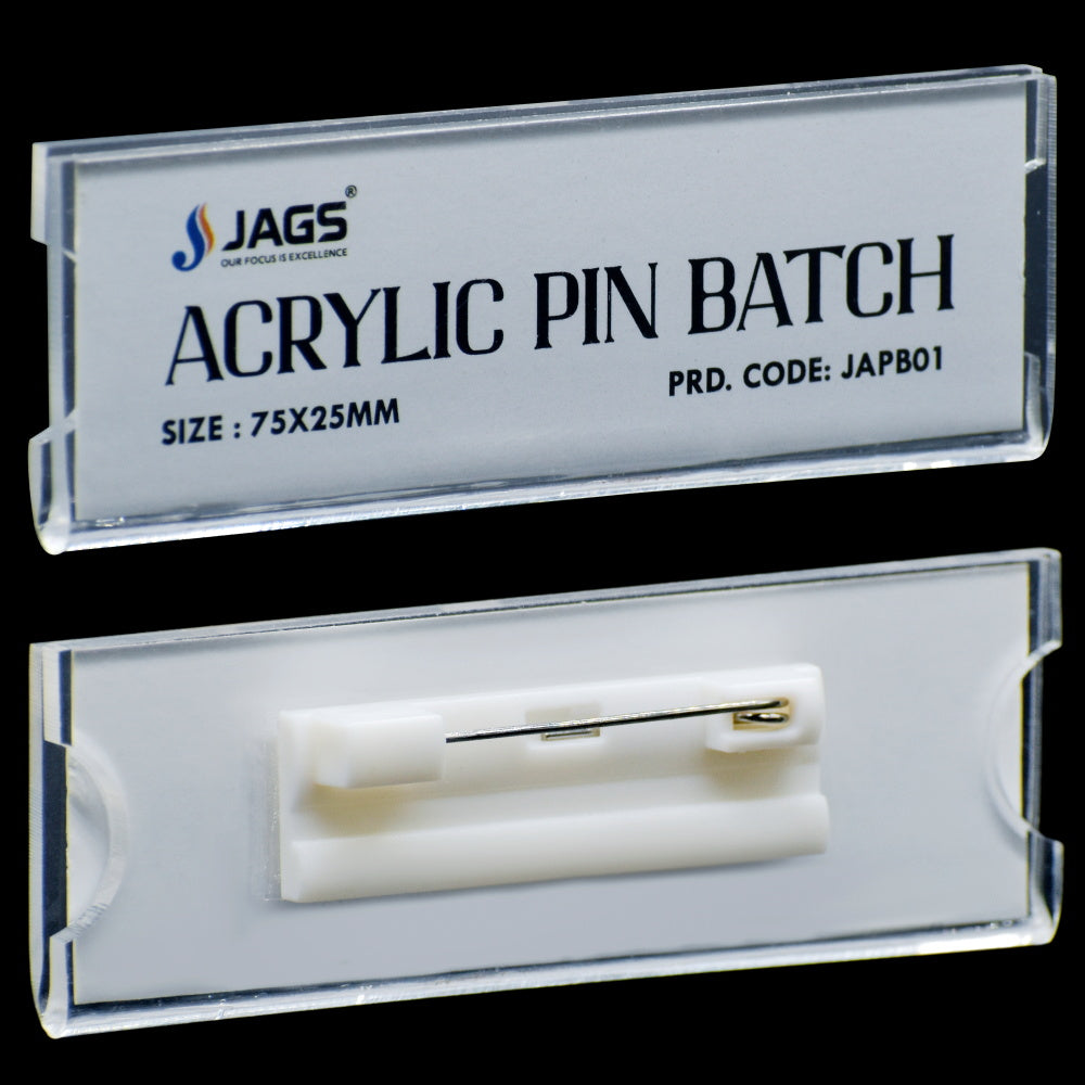 Gift To Love | Acrylic Pin Batch | Size : 75 X 25 Mm | Code : JAPB01