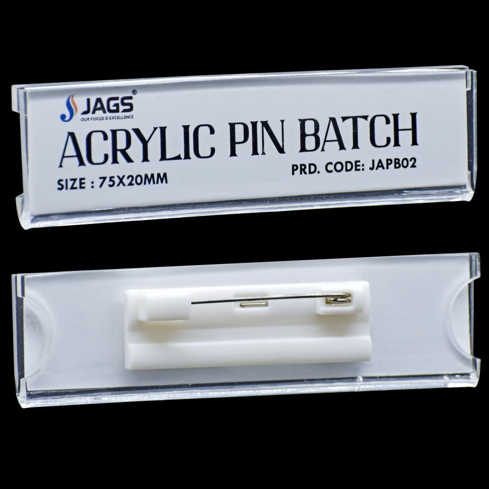 Gift To Love | Acrylic Pin Batch | Size : 75 X 20 Mm | Code : JAPB02