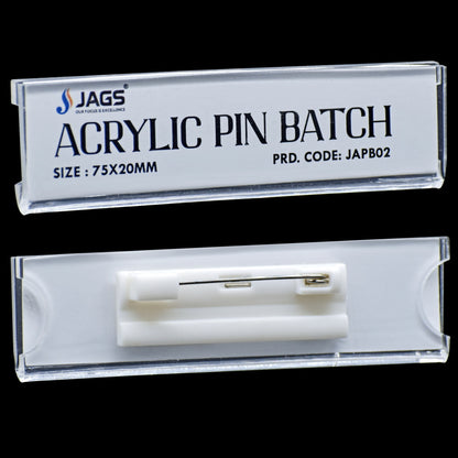 Gift To Love | Acrylic Pin Batch | Size : 75 X 20 Mm | Code : JAPB02