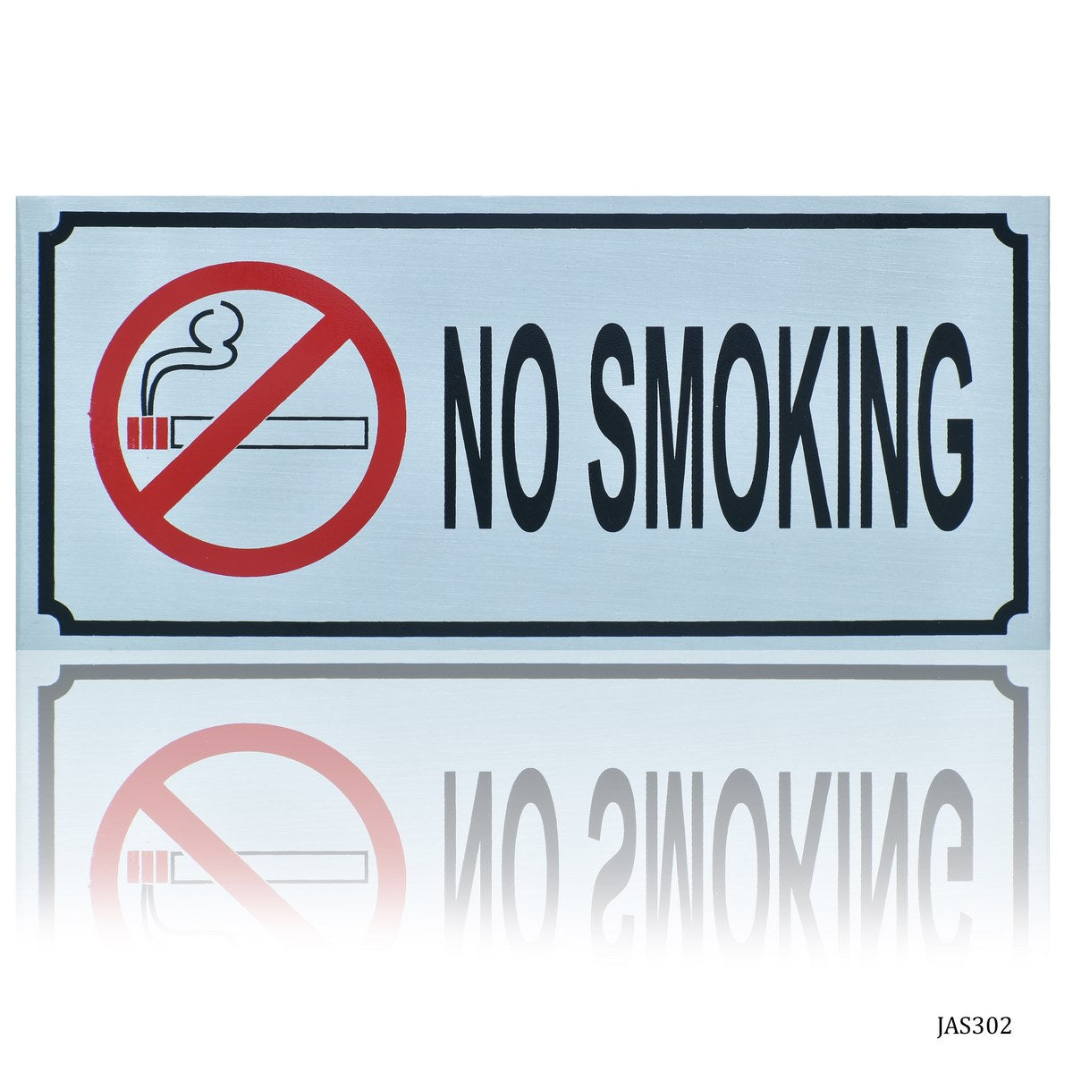 Gift To Love | Aluminum Sticker No Smoking | Size : 3.5 X 8 | Code : JAS302