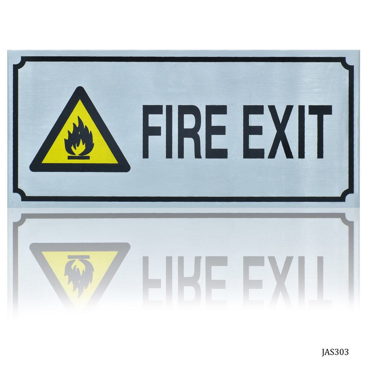 Gift To Love | Aluminum Sticker Fire Exit | Size : 3.5 X 8 | Code : JAS303