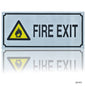 Gift To Love | Aluminum Sticker Fire Exit | Size : 3.5 X 8 | Code : JAS303