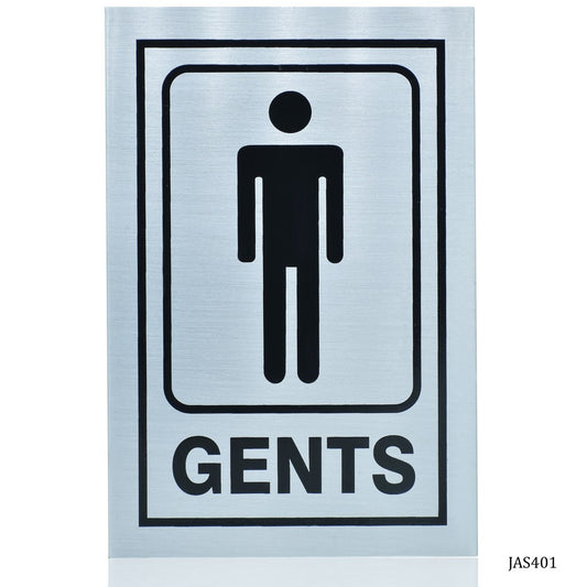 Gift To Love | Aluminum Sticker Gents | Size : 4 X 6 Inch | Code : JAS401