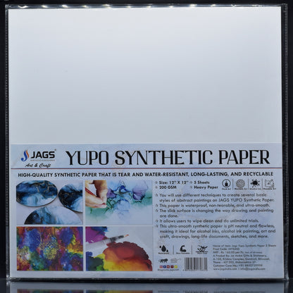 Gift To Love | Yupo Synthetic Paper | Size : 12 X 12 Inch | Pcs : 5 Sheets | Code : JAYS200