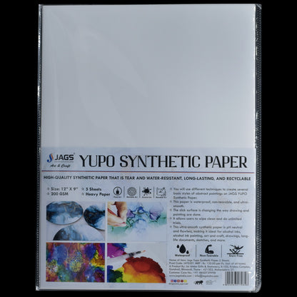 Gift To Love | Yupo Synthetic Paper | Size : 9 X 12 Inch | Pcs : 5 Sheets | Code : JAYS201