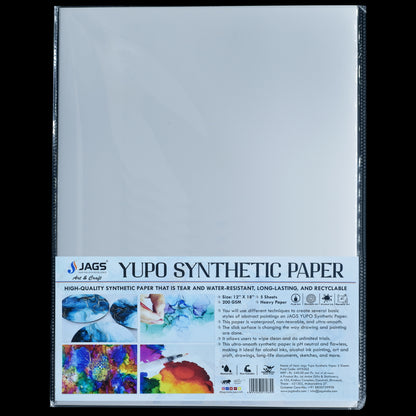 Gift To Love | Yupo Synthetic Paper | Size : 12 X 18 Inch | Pcs : 5 Sheets | Code : JAYS202