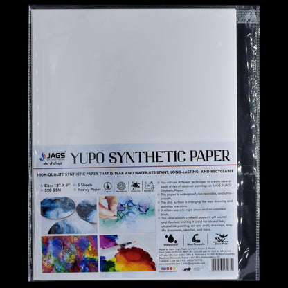 Gift To Love | Yupo Synthetic Paper | Size : 9 X 12 Inch | Pcs : 5 Sheets | Code : JAYS321