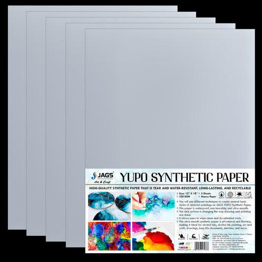 Gift To Love | Yupo Synthetic Paper | Size : 12 X 18 Inch | Pcs : 5 Sheets | Code : JAYS322