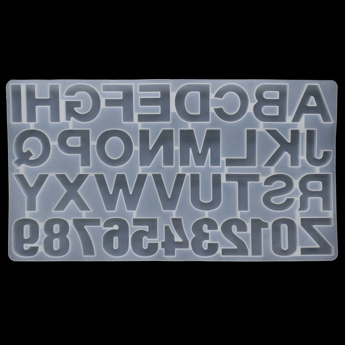 Gift To Love | Silicone Mould A To Z And 0 To 9 | Size : 36.50 X 19.5 Cm | Code : JB-533-N