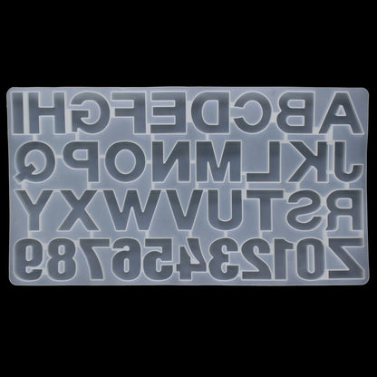 Gift To Love | Silicone Mould A To Z And 0 To 9 | Size : 36.50 X 19.5 Cm | Code : JB-533-N