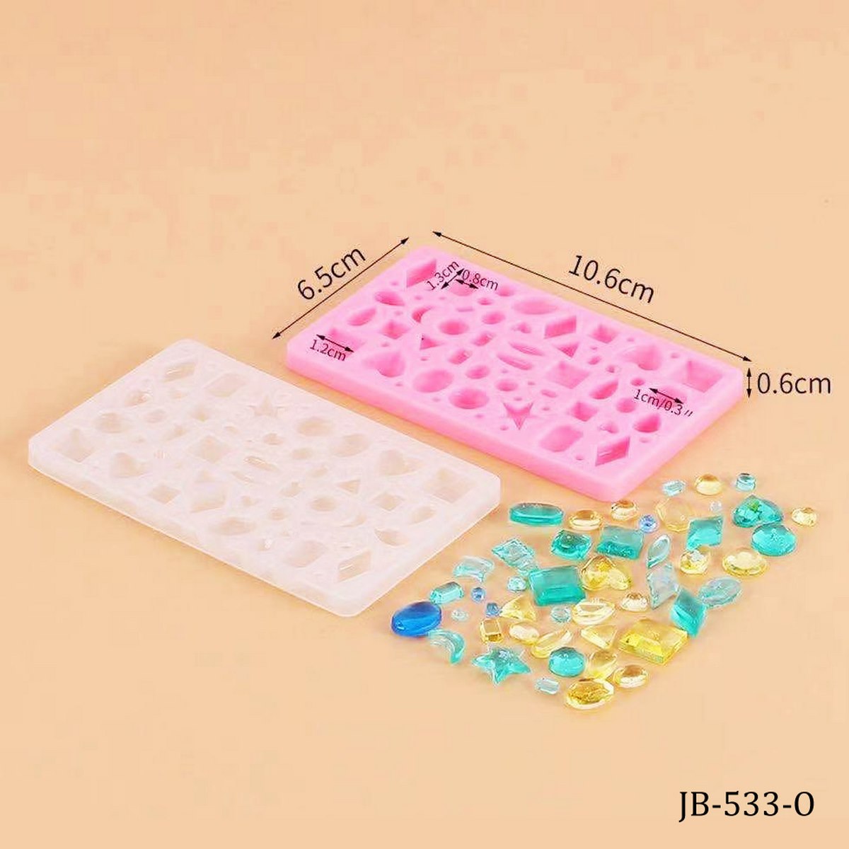Gift To Love | Silicone Mould Crystal Gem Patch | Code : JB-533-O