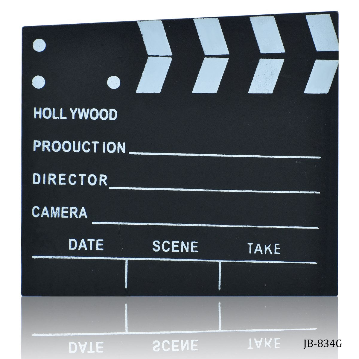 Gift To Love | Wooden Clapper Board | Color : Black | Code : JB-834G