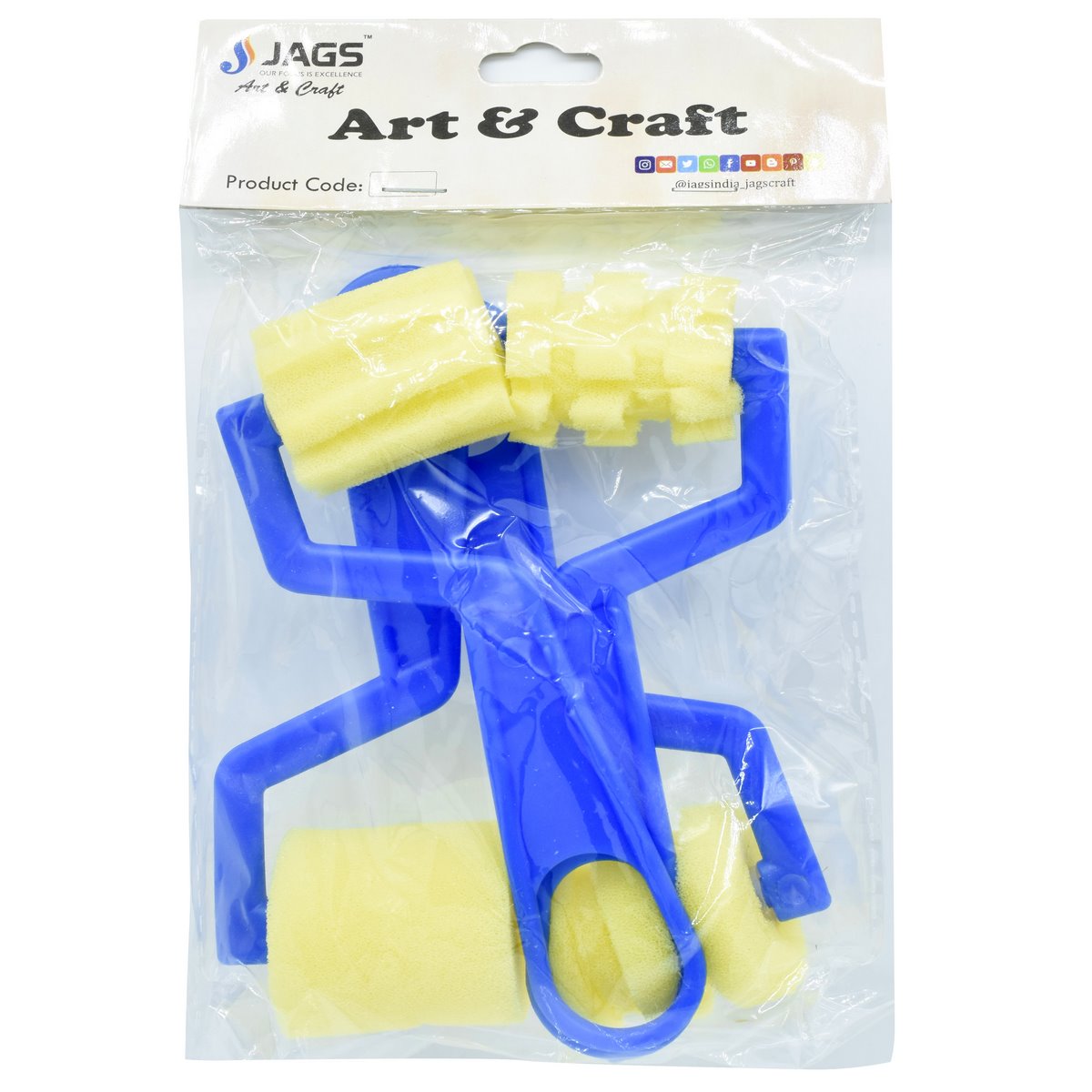 Gift To Love | Sponge Brush Set | Pcs : 4 Pcs | Code : JB-PWB007