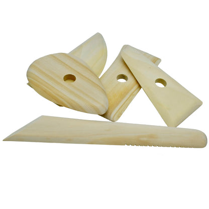 Gift To Love | Craft Art Tools Wooden | Pcs : Set Of 5 Pcs | Code : JB-PWB025