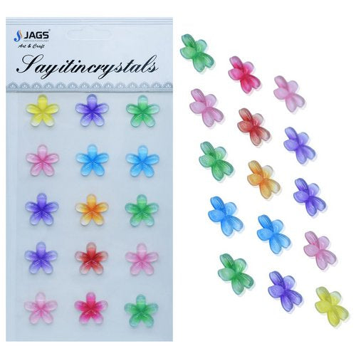 Gift To Love | Sticker Crystal Flower Multi Colour | Code : JB58-B