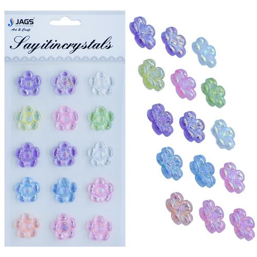 Gift To Love | Sticker Crystal Flower Multi Colour | Code : JB58-Q