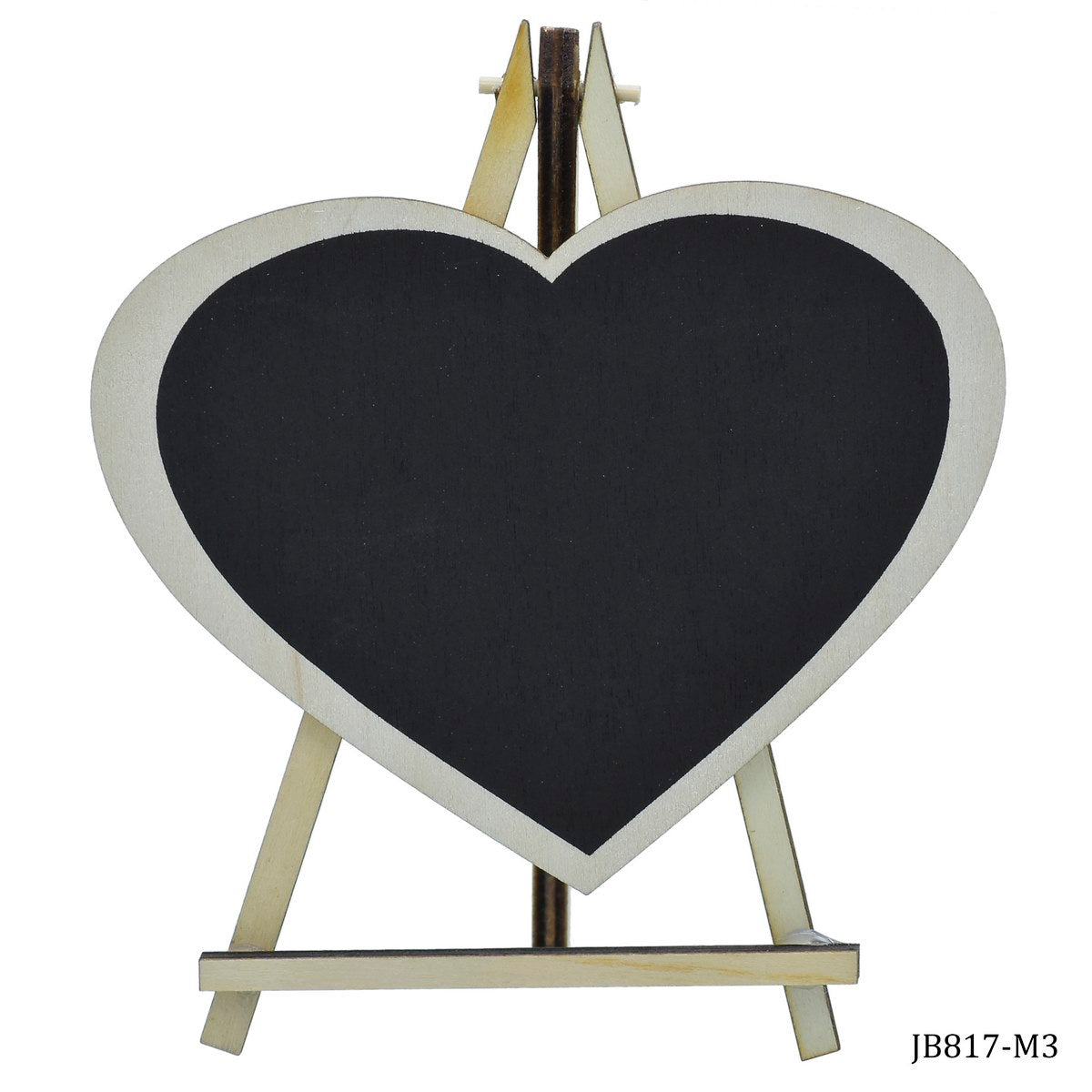 Gift To Love | Mini Black Board With Easel Heart | Color : Black | Size : Medium | Code : JB817-M3
