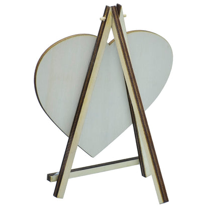 Gift To Love | Mini Black Board With Easel Heart | Color : Black | Size : Medium | Code : JB817-M3