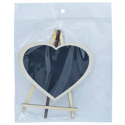 Gift To Love | Mini Black Board With Easel Heart | Color : Black | Size : Medium | Code : JB817-M3