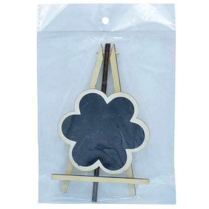 Gift To Love | Mini Black Board With Easel Flower | Color : Black | Size : Small | Code : JB817-S1