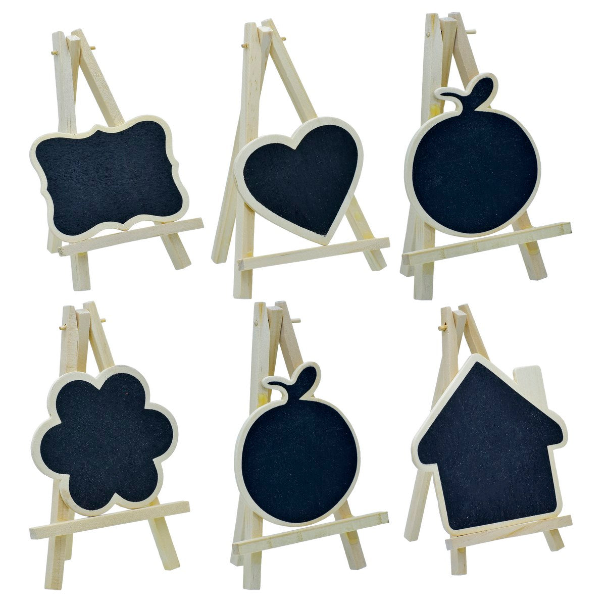 Gift To Love | Mini Black Board With Easel Heart | Color : Black | Size : Small | Code : JB817-S3
