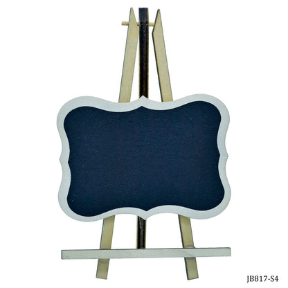 Gift To Love | Mini Black Board With Easel Rectangle Design | Color : Black | Size : Small | Code : JB817-S4