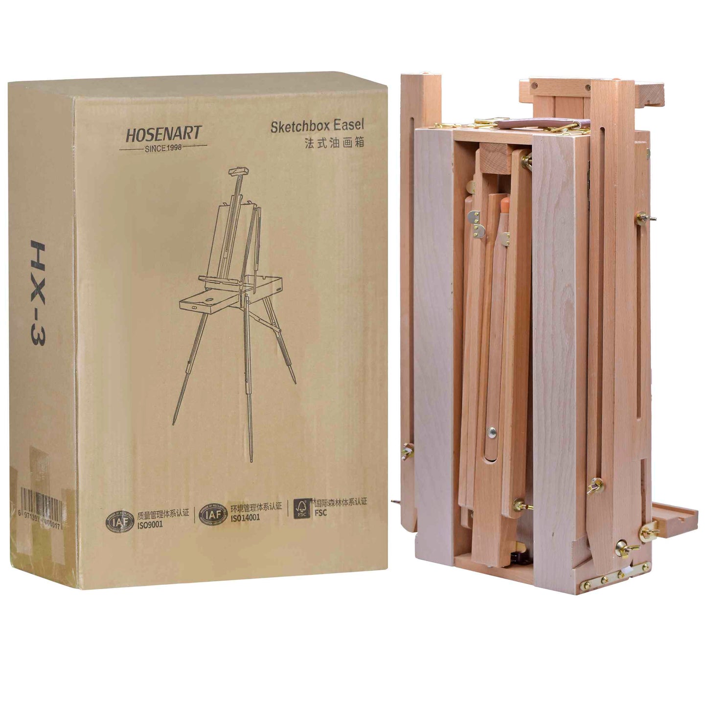 Gift To Love | Artists Wooden Suitcase Easel With Drawers | Code : JB993-B
