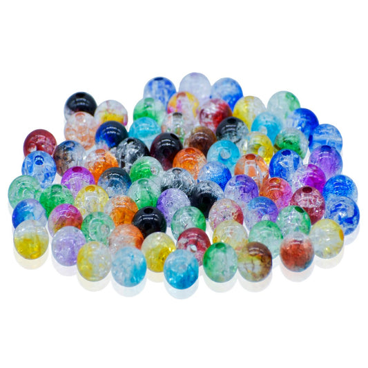 Gift To Love | Craft Beads Crystal | Color : Multicolour | Size : 8 Mm | Pcs : 20 Gsm | Code : JBCM8MM